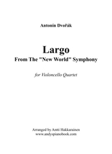 Largo From The New World Symphony Cello Quartet Easy