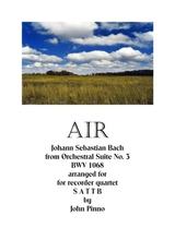 Air From Orchestral Suite No 3 For Recorder Quintet SaTTB
