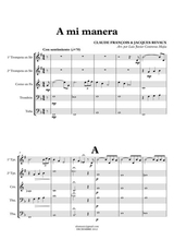 My Way A Mi Manera Brass Quintet Score Parts