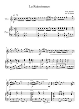 La RejouiSSAnce George Frideric Handel For Oboe Piano