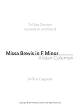 MiSSA Brevis In F Minor