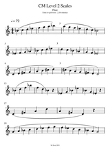 Cm Flute Scales Level 2
