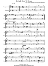 Prelude From Te Deum For Trumpet And Trombone
