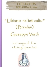 Brindisi Libiamo Ne Lieti Calici Optional Part For Double Bass
