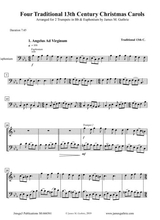 Four Traditional 13th Century Christmas Carols For 2 Trumpets Euphonium
