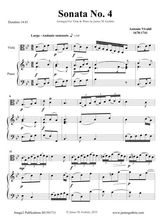 Vivaldi Sonata No 4 For Viola Piano