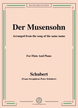 Schubert Der Musensohn For Flute And Piano
