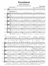 Presentiment A Song For Soprano Voice And String Sextet