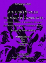 Vivaldi Trio Sonata In C Major Rv 82 For Woodwind Quartet And Optional Organ