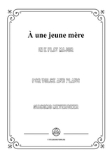 Meyerbeer  Une Jeune Mre In E Flat Major For Voice And Piano