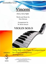Vincent Starry Starry Night Violin Solo With Piano