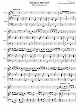 Variations On The Arkansas Traveller For Violin And Piano