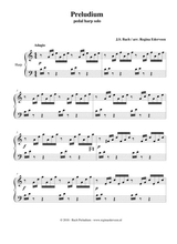 Preludium Bach Pedal Harp Solo