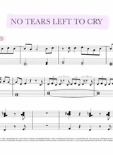 No Tears Left To Cry Easiest Piano Arrangement
