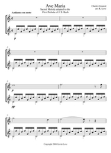 Ave Maria Violin And Guitar Score And Parts