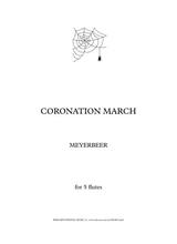 Meyerbeer Coronation March From Leprophets For 5 Flutes