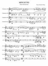 Bach Minuet G Minor 4 Clarinette