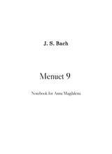 Menuet 9 Notebook For Anna Magdalena