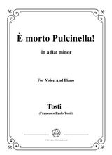 Tosti  Morto Pulcinella In A Flat Minor For Voice And Piano