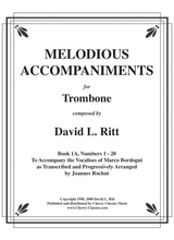 Melodious Accompaniments From Bordogni Rochut For Etudes 1 20 For Trombone
