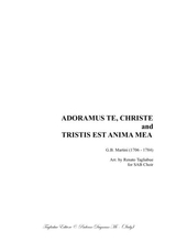 Adoramus Te Christe And Tristis Est Anima Mea Arr For SAB Choir