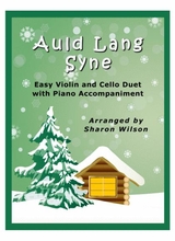 Auld Lang Syne Easy Violin And Cello Duet With Piano Accompaniment