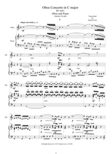Vivaldi Oboe Concerto In C Major Rv 447 For Oboe And Piano Score And Oboe Part