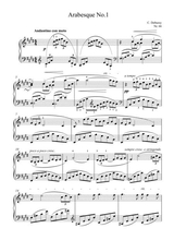 Debussy Arabesque No 1