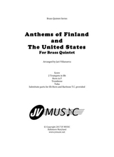 Finland National Anthem And Us National Anthem For Brass Quintet