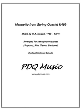 Menuetto For Sax Quartet