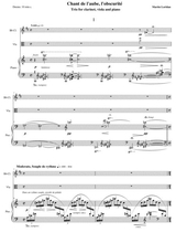 Chant De L Aube L Obscurit Trio For Clarinet Viola And Piano