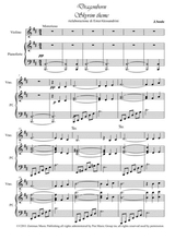 Dragonborn Skyrim Theme Violino E Pianoforte