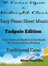 It Came Upon A Midnight Clear Easy Piano Sheet Music Tadpole Edition