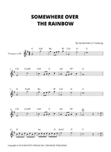 Somewhere Over The Rainbow For Trumpet In Bb