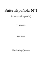 Asturias Leyenda I Albeiz For String Quartet Score
