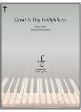 Great Is Thy Faithfulness Early Intermediate Piano Solo