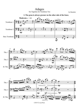 Adages Six Vignettes For Trombone Trio