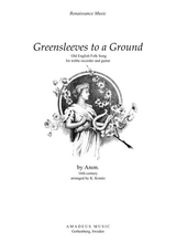Greensleeves Variations For Treble Recorder And Guitar