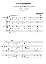 Domine In Auxilium Ps 39 14 15 Choir SATB A Cappella