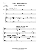 Easter Alleluia Medley Trio Flute Viola Piano Score And Parts