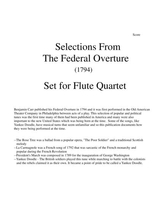 1794 Federal Overture For Flute Quartet