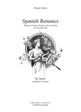 Spanish Romance Romanza For Easy Piano Solo