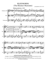 Klezmorim The Klezmer Musicians For Clarinet And Cello With Optional Viola