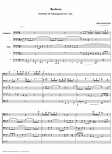 Prelude 19 From Well Tempered Clavier Book 2 Euphonium Tuba Quintet