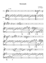 Serenade Franz Schubert For Oboe Piano