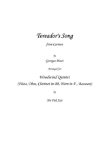 Toreadors Song For Woodwind Quintet