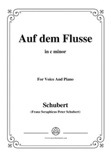 Schubert Auf Dem Flusse In C Minor Op 89 No 7 For Voice And Piano