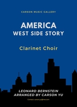 America From West Side Story For Clarinet Choir Eb 4bb B Cl