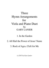 Three Hymn Arrangements For Viola And Piano Duet Viola Piano With Viola Part