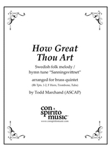 How Great Thou Art Brass Quintet